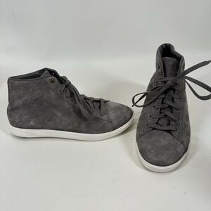 Cole Haan Grand Crosscourt Hi-Top Womens Size 6.5B Gray Suede Sneakers Shoes